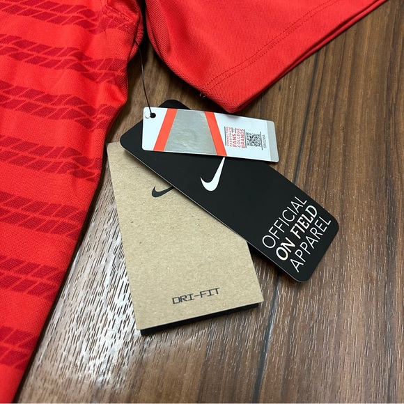 NEW Nike On Field Arizona Wildcats Polo Red Striped Dri Fit Mens Medium - Picture 2 of 12